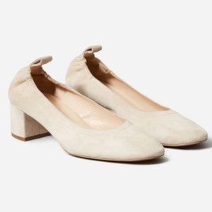 Everlane Day Heel Natural Suede